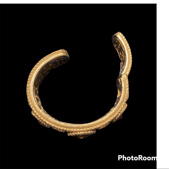 Heavy Judith Ripka Sterling Silver cuff bracelet - Picture 3 of 7